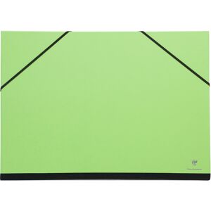 Clairefontaine Carton à dessin Couleur à élastiques 26x33cm - Vert - Lot de 10 - Publicité