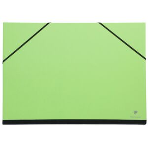 Clairefontaine Carton à dessin Couleur à élastiques 37x52cm - Vert - Lot de 10 - Publicité