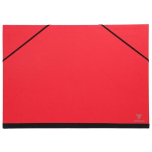 Clairefontaine Carton à dessin Couleur à élastiques 28x38cm - Rouge - Lot de 10 - Publicité