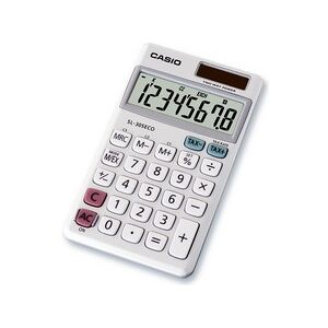 Casio calculatrice SL-305 ECO, fonctionnement par pile ou - Lot de 2 - Publicité