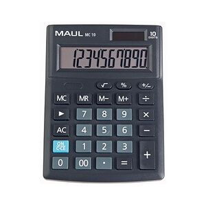 Maul Calculatrice de bureau MC 10, 10 chiffres, noir - Lot de 2 - Publicité