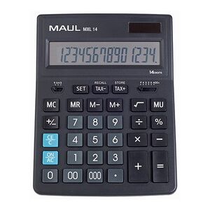 Maul Calculatrice de bureau MXL 14, 14 chiffres, noir - Lot de 2 - Publicité