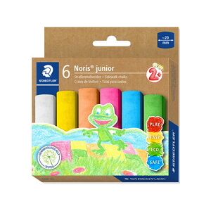 Staedtler Craie de trottoir Noris junior, carton de 6 - Lot de 3