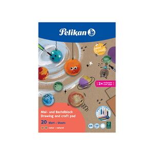 Pelikan Bloc de dessin et d'art plastique C4/20 nature, A4 - Lot de 5 - Publicité