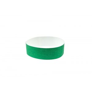 Bracelet en papier indéchirable 25 mm - vert (lot de 100) - Publicité