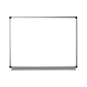 Tableau blanc émaillé NF - Surface magnétique - Cadre Aluminium - L.120 x H.90 cm