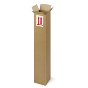 Non communiqué 10 cartons d'emballage allongés 50 x 10 x 10 cm - Simple cannelure Marron - Publicité