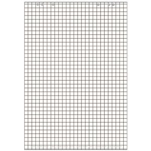 LANDRE LANDRÉ - Lot de 10 - bloc paperboard, 20 feuilles, à carreaux / en blanc, 68x99 cm - Publicité