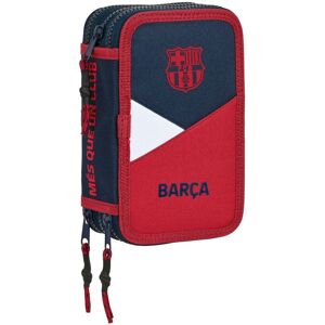 F.c Barcelona Corporative Triple Pencil Case Multicolore Homme Multicolore One Size male