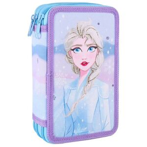 Frozen 2 Triple Pocket Pencil Case Disney Violet Homme Violet One Size male