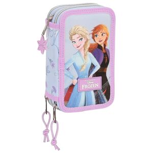 Frozen ´´believe´´ Triple Filled 36 Pieces Pencil Case Rose Homme Rose One Size male