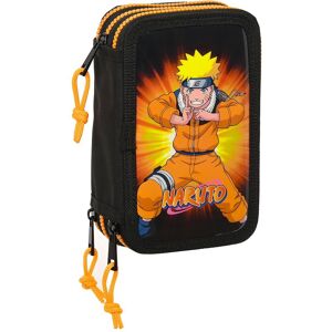 Naruto Triple Filled 36 Pieces Pencil Case Noir Homme Noir One Size male