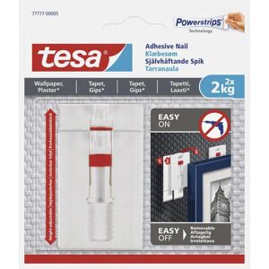 Tesa - Clou autocollant reglable pour tous types de murs (max 2x2kg)