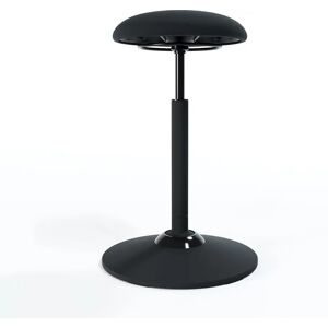 Brizley of Scandinavia Tabouret ergonomique assis debout Yuck, Tissu Gabriel - Mozart 60999 - Noir