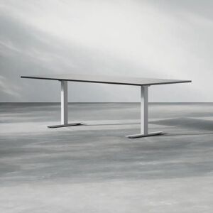 Direkt Interiör Table de reunion Modul, Taille 240 cm, Pietement Silver, Couleur Noir