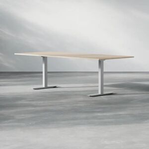 Direkt Interiör Table de reunion Modul, Taille 240 cm, Pietement Silver, Couleur Chene