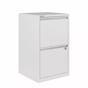 Bisley Armoire pour dossiers suspendus BS Filing Flush Front - 2 tiroirs, largeur 41,3 cm, Couleur Traffic White