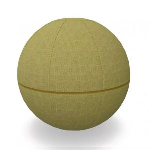 Yoga ball pour bureau ergonomique Office Ballz - Götessons, Taille Ø - 55 cm, Couleur du tissu et couleur de la fermeture eclair Slope 251 Lemongrass 18 - Jaune moutarde