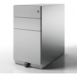 Bisley Caisson de bureau Note Mobile -  3 tiroirs, largeur 30 cm, Couleur Steel Silver - Publicité