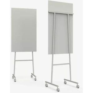 Lintex Tableau en verre et acier Mono Mobil, Couleur Shy 120 - Gris-beige, Finition Verre soyeux mat, Taille B70,7 x H196 cm - Publicité