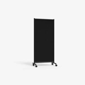 Lintex Paravent acoustique mobile pliable One Screen, Couleur Noir, Taille L77 x H170,5 cm (simple)