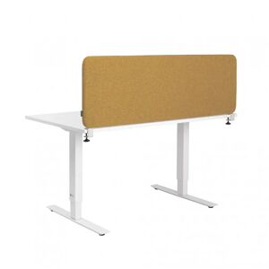Abstracta Panneau acoustique de table Softline 30, 59 cm de hauteur au-dessus de la table, Taille B140 x H59 cm, Tissu Dox 52 - Gris moyen