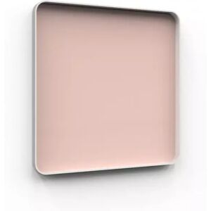 Lintex Tableau d'ecriture en verre Frame Wall, Couleur Naive 640 - Rosa, Finition Cadre Gris, Taille L100 x H100 cm