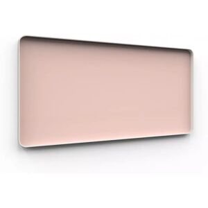 Lintex Tableau d'ecriture en verre Frame Wall, Couleur Naive 640 - Rosa, Finition Cadre Gris, Taille L200 x H100 cm