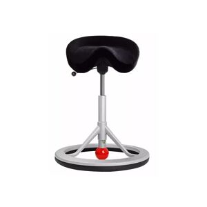 Tabouret ergonomique Back app, Tissu Alcantara - Black