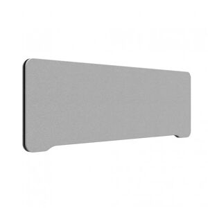 Lintex Separation de bureau acoustique en tissu Edge Table, Couleur Oscar YA307 - Gris, Taille L120 x H40 cm, Palete Noir