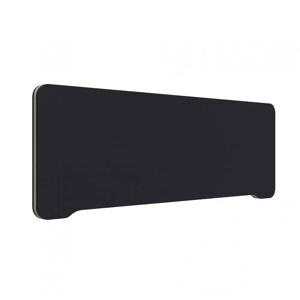Lintex Separation de bureau acoustique en tissu Edge Table, Couleur Black Molly YA319 - Noir, Taille L160 x H40 cm, Palete Gris