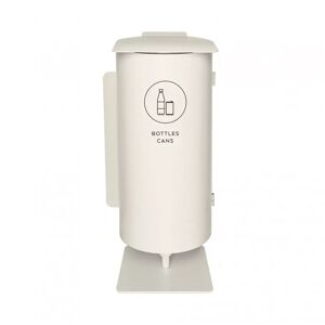 Poubelle de tri sélectif Birdie - Simple, Finition Bottles/Cans - 63 L, Couleur Blanc