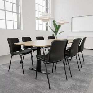 Generic Table de conference SET 8 personnes - Agenda + Profim Ana, Plateau Noyer, Stol Black / Graphite / Black