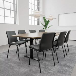 Generic Table de conference SET 8 personnes - Agenda + Profim Ana, Plateau Chene, Stol Black / Graphite / Grey