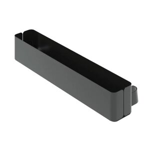 Narbutas Bac de rangement lateral bas pour table de projet Nova Wood Multipurpose - Hauteur 10 cm, Couleur Noir