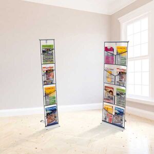 Edimeta Presentoir pliant Brochure-Displays® 4 poches en nylon