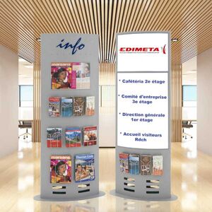 Edimeta Totem-Expo® H 185 x L 65 cm - Sans accessoires