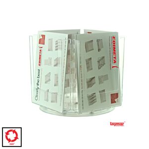 Edimeta Tourniquet Porte-brochures Comptoir Taymar® 4 cases A4 Portrait - Publicité