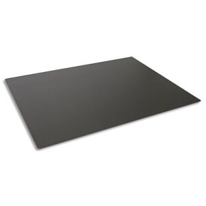 Sous-main Durable - en polypropylène - Bords arrondis - Surface antidérapante - Dim (lxp) : 65 x 50 cm - Noir - Publicité