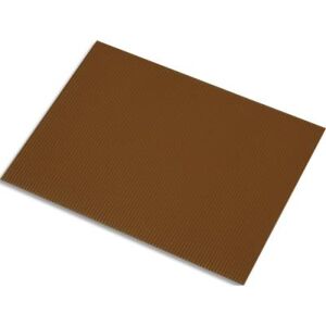 Lot de 5 feuilles de carton ondulé Fabriano 328g, dimensions 50 x 70 cm, coloris marron - Publicité