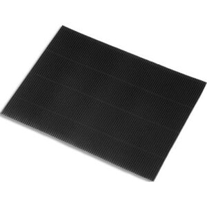 Lot de 5 feuilles de carton ondulé Fabriano 328g, dimensions 50 x 70 cm, coloris noir - Publicité