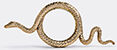 L'Objet 'snake' Gold Magnifying Glass