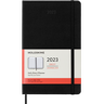 Moleskine agenda 2023, 1 dag per pagina, hardcover, kleur zwart, formaat large, 13 x 21 cm.