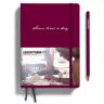 Paagman Leuchtturm1917 some lines a day vijfjarendagboek, medium a5, port rood