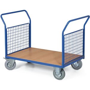 B2B Partner Plattformwagen - 2 Handgriffe, Gitterwänden, 1000 x 700 mm, 200 kg