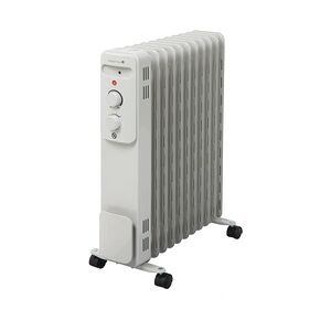 Tarrington House Ölradiator OR2300, 28 x 50.5 x 64 cm, 2300 W, Thermostatregler, Überhitzungsschutz, fahrbar, weiß