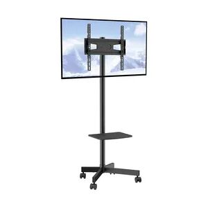 VEVOR TV Ständer mit Rollen Universal 1430–1538 mm Höhenverstellbar, 100 x 100 mm / 400 x 400 mm, 39,9 kg Belastbarer Bodenständer Standfuß Passend für 58,42-152,4 cm Fernsehen, TV-Halterung