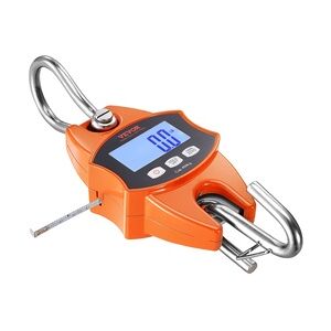 VEVOR Kranwaage 0,15 bis 400kg Digital Hängewaage lbs/kg/N Zugwaage 0,05kg Genauigkeit Wildwaage Industriewaage LCD-Display Hängende Waage Mini tragbare Waage mit integriertem 1-M-Messband