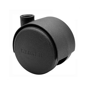 WAGNER Möbelrolle/Doppelrolle - HART - Durchmesser Ø 40 mm, schwarz, Tragkraft 35 kg - 01002401