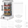 Royal Catering - Vertical Grill Kebab 4En1 Combi 1800W 31L Steel Parrilla Vertical Döner Maker